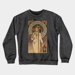 The Trappestine by A. Mucha Crewneck Sweatshirt